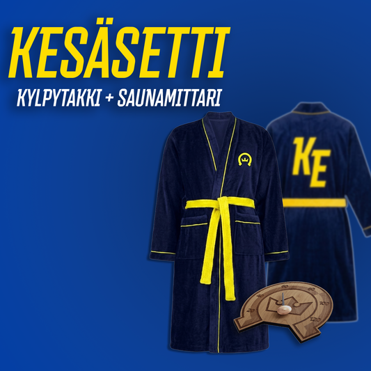 Kesäsetti - Kylpytakki + saunamittari