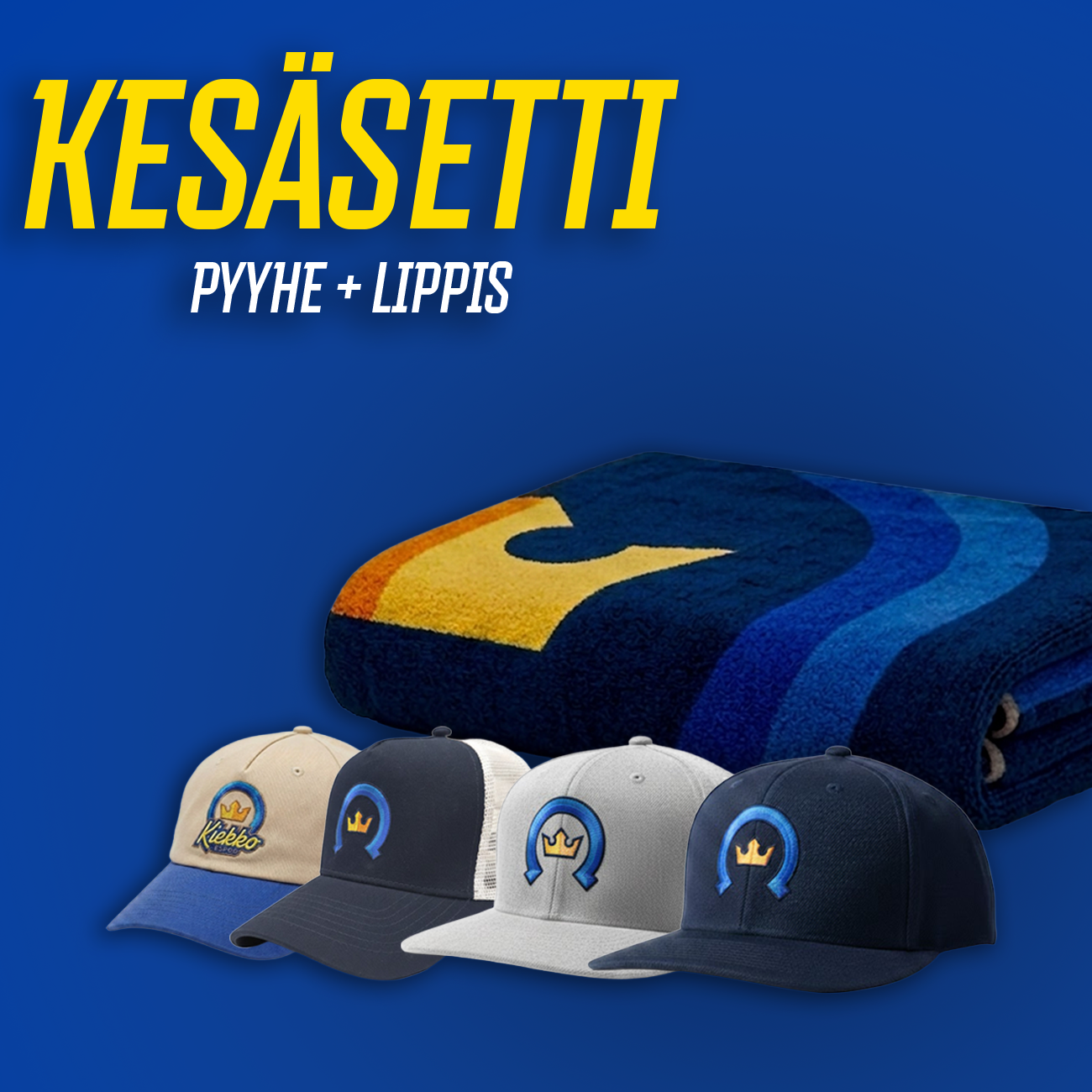 Kesäsetti - Pyyhe + Lippis