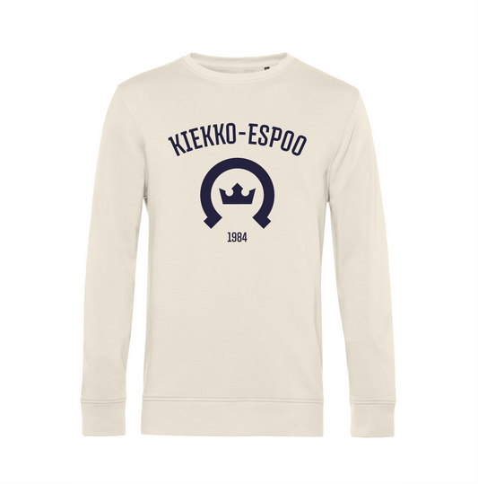 Kiekko-Espoo College Luonnon valkoinen, navy logo