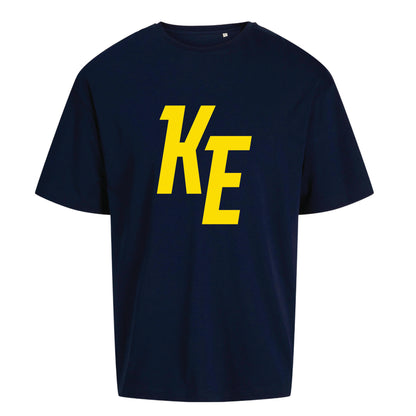 Kiekko-Espoo Oversize T-paita Navy KE logo