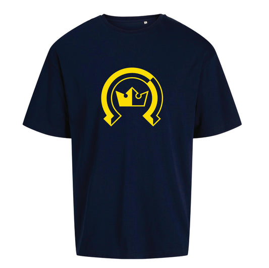 Oversize T-paita Kiekko-Espoo Navy Retro Logo
